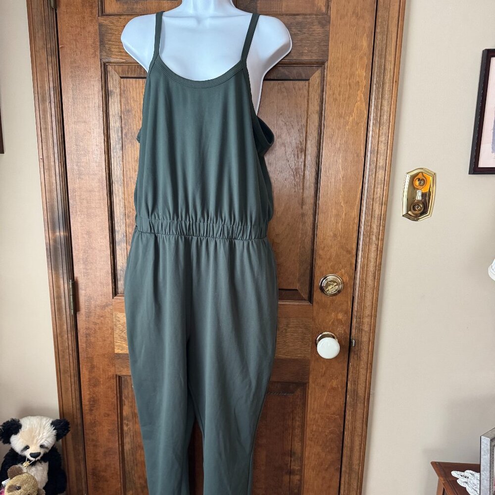 Z by Zella Olive Sleeveless Jumpsuit Large